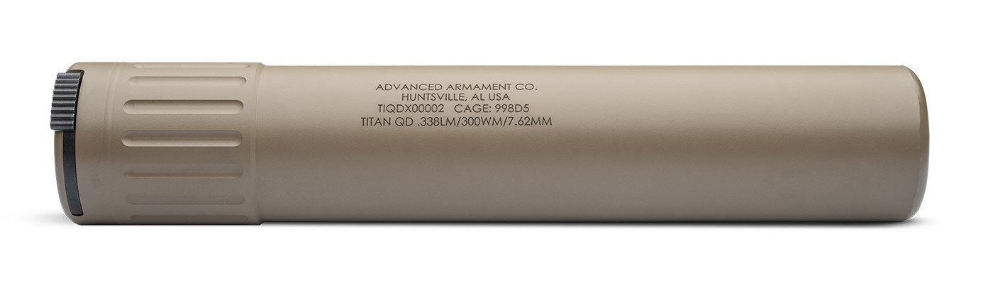 Aac (advanced Armament) Titan-qd 338LM FDE Silencer