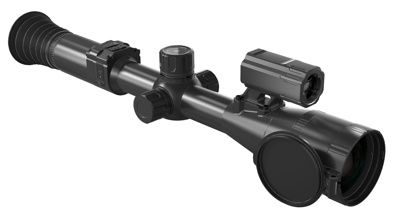 PARD PA435/LRF Pantera 480 LRF Thermal Black 2.3x35mm Multiple Reticle, Digital 2x/4x/6x/8x Zoom, 480×360 Resolution